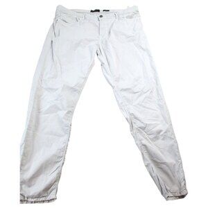 Massimo Dutti Pants Mens Sz 38 Beige Workwear Tapered Fit Mid-Rise Straight Leg